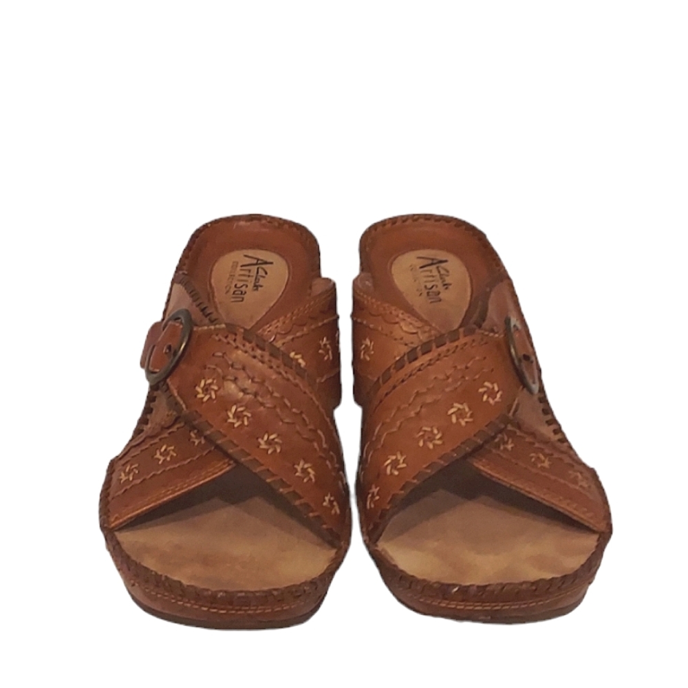 Clarks Artisan Collection Leather Clogs Size 9 - Picture 5 of 10